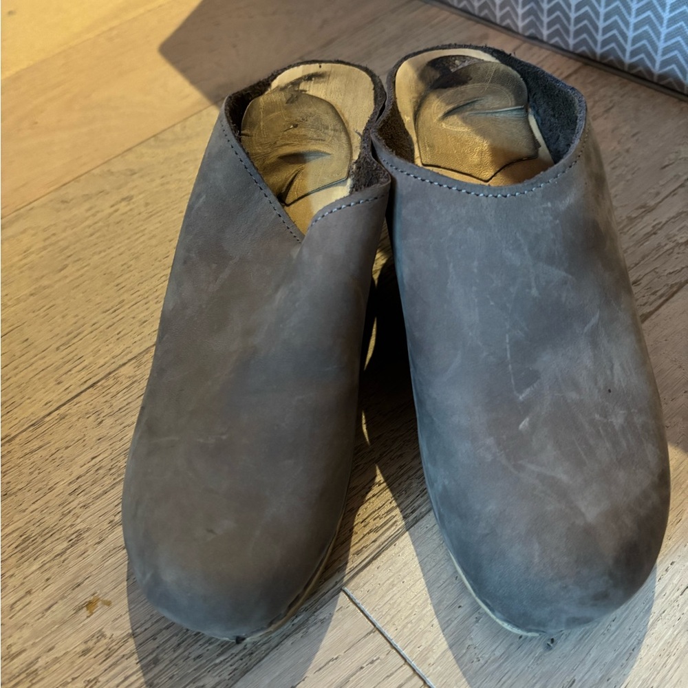 No. 6 Grey Clogs